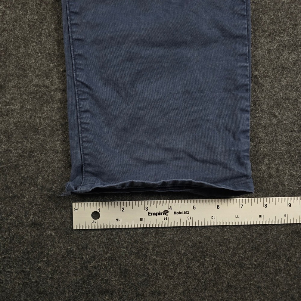 Flint & Tinder Straight Fit 365 Pants Navy Blue Cotton Stretch Chino Men's 34x32 - Picture 11 of 16